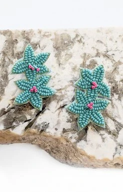 Viv & Lou - VLJ0023-AQ - 61822 Good Guess Earrings - Aqua