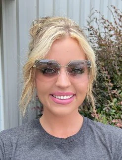 DIFF - BREE-DE01-0239-SVLFN - 61922 Accessories DIFF - Bree Silver Blue To Lavender Flash Sunglasses