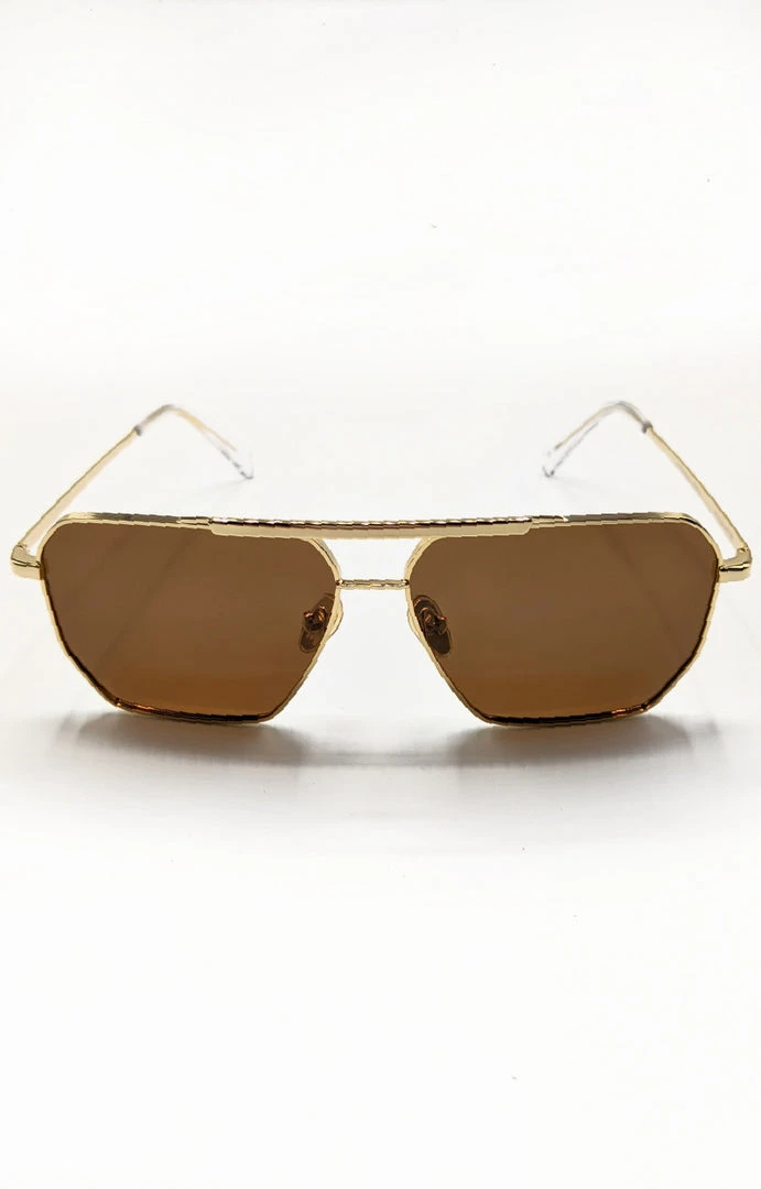 Billini/Banbe - B-1007-The Huntington - 61821 BANBE - The Huntington Sunglasses - Gold/Brown Accessories