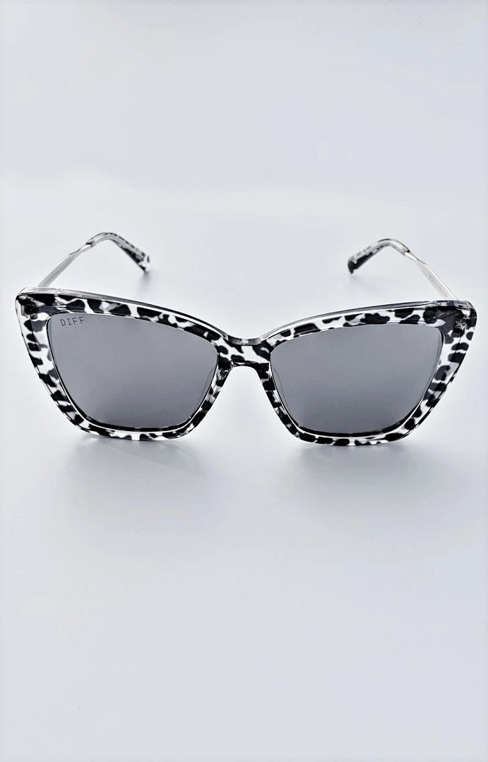 DIFF - BECKYII - LE-GF-30 - 61922 DIFF - Becky II Clear Leopard Gray Sunglasses