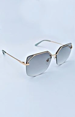 DIFF - BREE-DE01-0239-GDFGN - 61922 Accessories DIFF - Bree Gold G15 Gradient Sunglasses