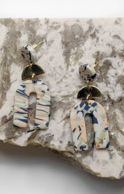 Golden Stella - EP32365-003 - 91821 Accessories Just Hanging Out Earrings - Blue/Peach