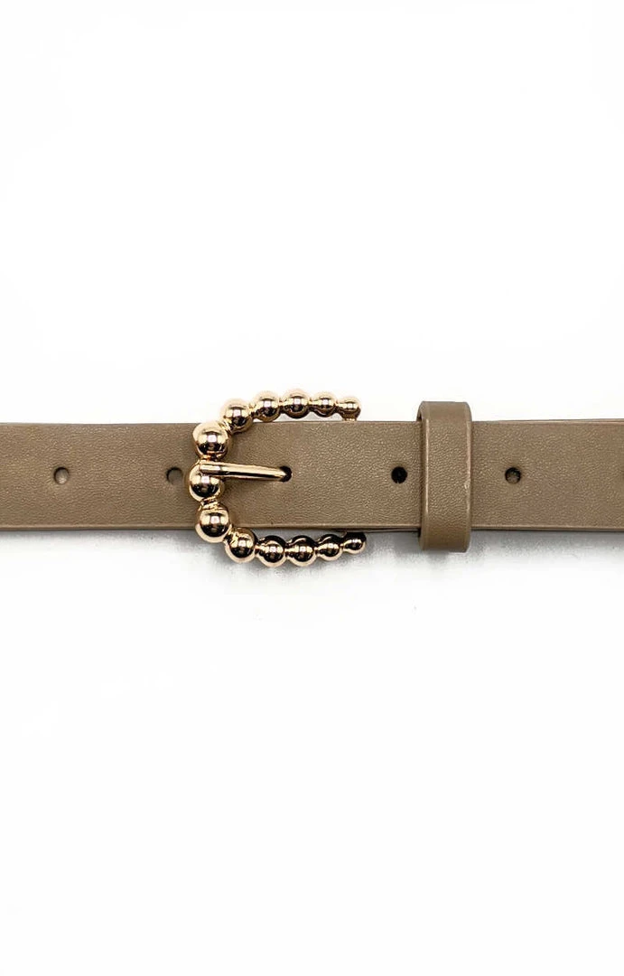 Fame Accessories - MML8109KA - 10321 Coming Back Around Belt - Khaki