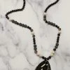 Your Fashion Wholesale - 72676 - 112021 Do You A Favor Pendant Necklace - Black