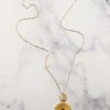 What's Hot - EMN0009-MST - 123021 Accessories Life Is Great Necklace - Mustard