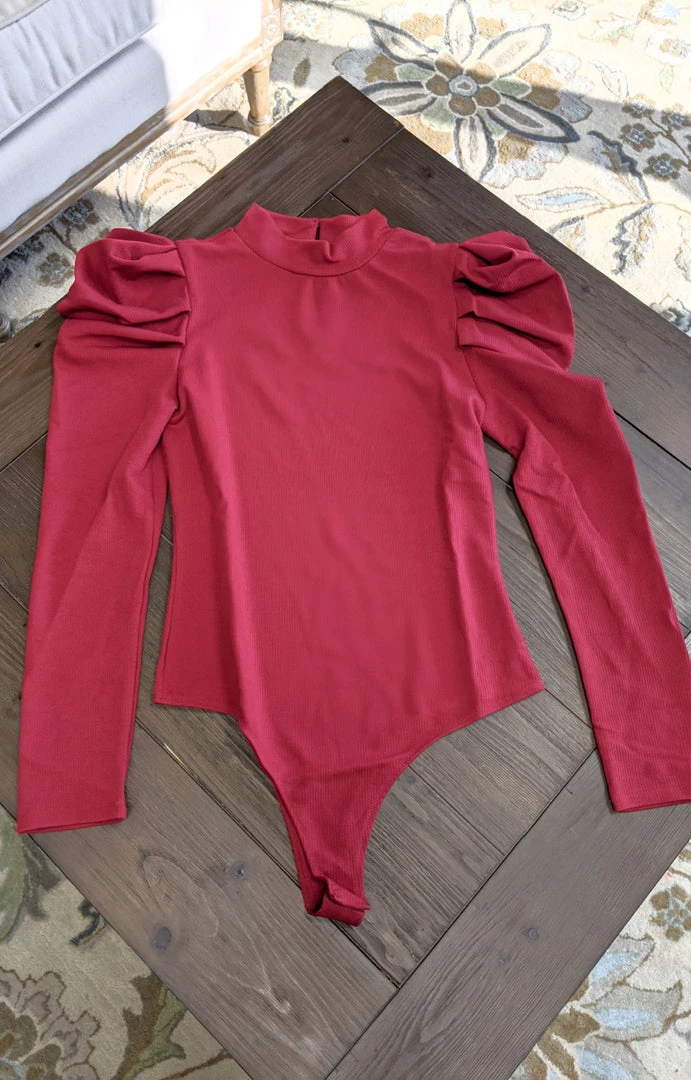 TCEC - CT6428 - 12722 TOPS Never Shy Bodysuit - Wine