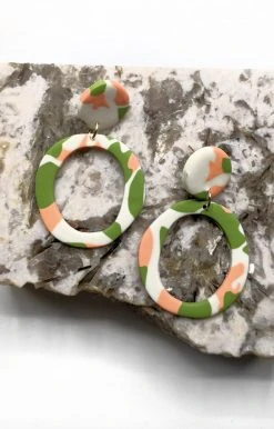 Golden Stella - EP38142-001 - 21422 Accessories Born To Be Wild Earrings - Peach/Green