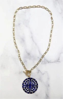 Canvas - 22711N-NV - 3822 Accessories Can You Believe This Necklace - Navy