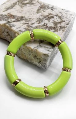 What's Hot - B-1312GR - 3922 Feeling Creative Bracelet - Lime Accessories