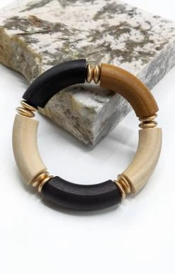 What's Hot - BW7669MU - 32722 Accessories So I Heard Bracelet - Brown/Black