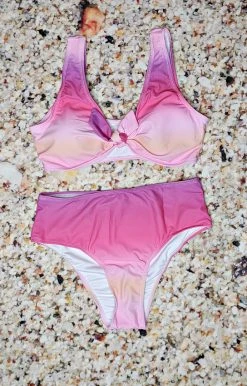 Queen - 143012 - 33022 Beachside In Barbados Two Piece Swimsuit - Pink Ombre