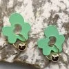 Fame Accessories - MME8343 - 42122 Find The Time Earrings - Green