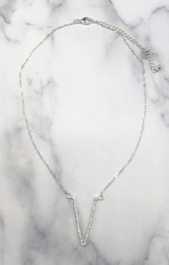 What's Hot - EMN1202CLR-SIL - 5322 Came For Love Necklace - Silver