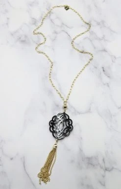 Zenzii Jewelry - N2334 - 51422 Accessories Clever Ways Necklace - Black