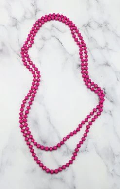 YFW - 72028-34 - 71322 Accessories Friends For Life Necklace - Fuchsia