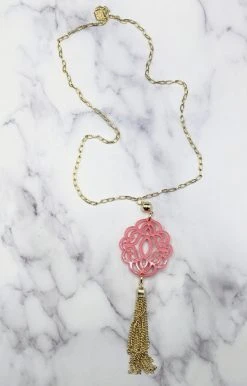 Zenzii Jewelry - N2334 - 72522 Clever Ways Necklace - Pink