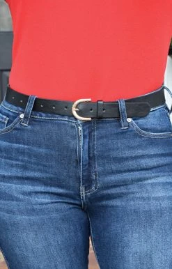 Fame Accessories - MML8105BK - 13022 Bringing It Back Belt - Black