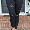 Kancan - C6204BK - 62521 Take Me There Distressed Skinny Jeans BOTTOMS