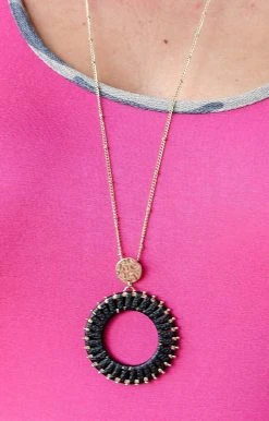 Golden Stella - NW7307 - 3822 Innocent Heart Necklace - Black