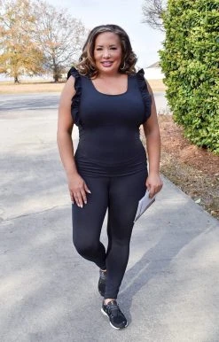 TCEC - CP9453 - 2922 Fast & Free Athletic Leggings - Black