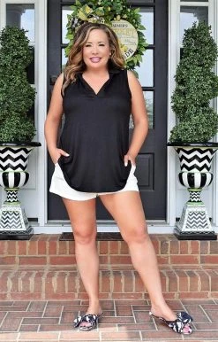 Heimish - BL-ST1514S - 41122 Come & See Top - Black TOPS