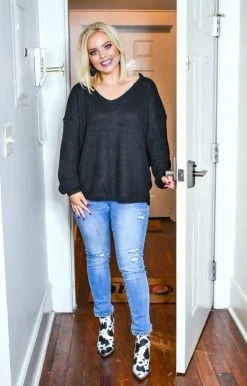 Davi & Dani - PWT91725PER - 122020 Sweaters Dreaming Of Tomorrow Sweater - Black