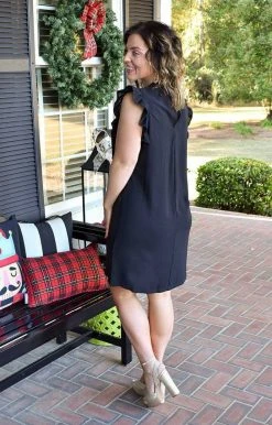 TCEC - CD8830 - 112621 What's More Exciting Dress - Black DRESSES