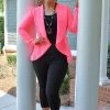 Heimish - SJ1206-10 - 62222 Everything You Need Blazer - Hot Pink TOPS