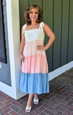 Heimish - BL-WD1024F - 41322 A Splash Of Color Maxi Dress