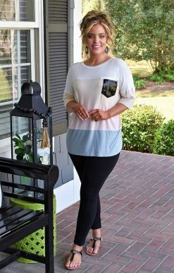 Heimish - BL-ST2185-11 - 32922 Spice Of Life Colorblock Top