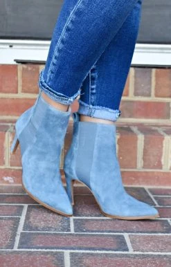 Chinese Laundry - KENSINGTON - 1722 SHOES CHINESE LAUNDRY - Kensington Suede Bootie - Blue