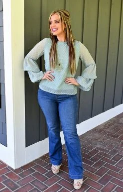 Heimish - T1064 - 42322 All You Can Do Top - Dusty Mint TOPS