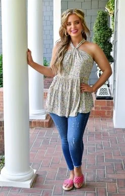 BE Stage - PT11175 - 52122 Totally Brilliant Floral Top - Multi