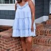 Moodie - M70501-P - 71622 Totally Satisfied Dress - Blue DRESSES