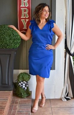 TCEC - CD01712 - 112821 DRESSES Pretty Special Dress - Cobalt Blue