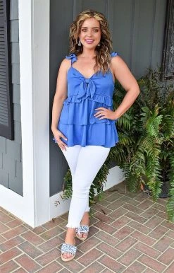 TCEC - CT7800 - 31522 TOPS Just Trust Me Top - Cobalt Blue