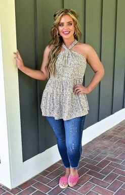 BE Stage - PT11175 - 52122 Totally Brilliant Floral Top - Multi