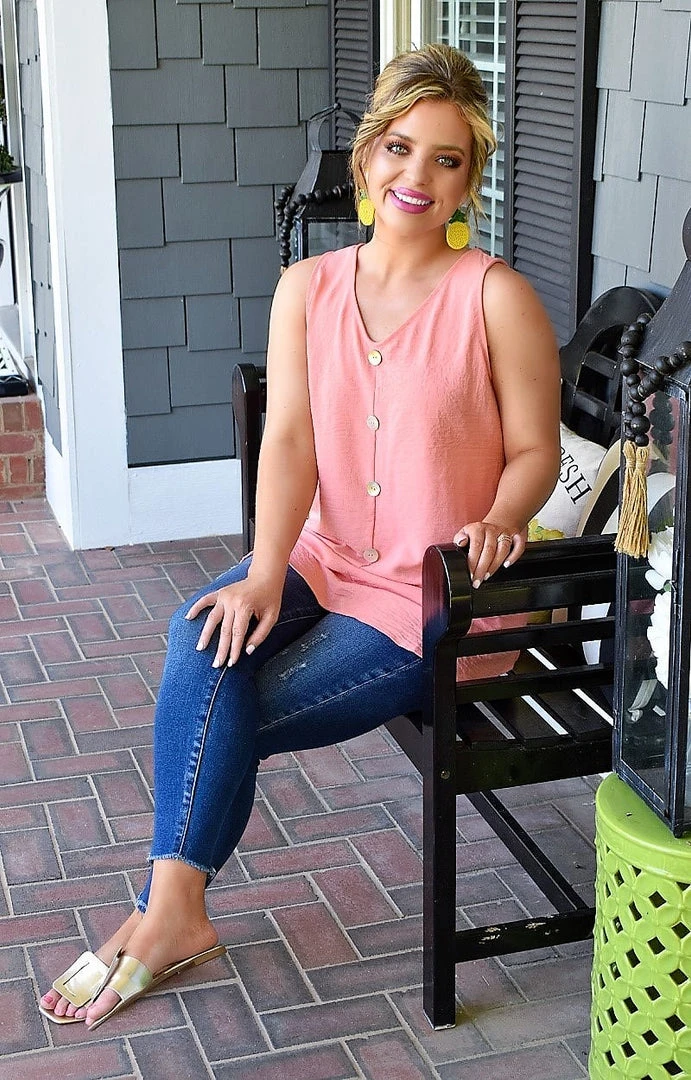 Vision - T6063PP - 6722 TOPS Dazzle Me Top - Coral