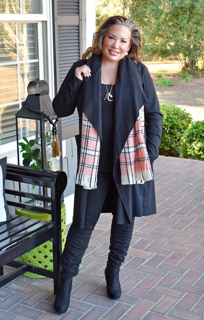 GeeGee - WC9917A - 12022 From Head To Toe Cardigan - Black