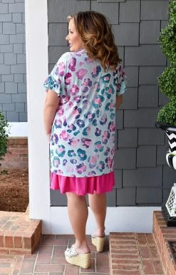 Heimish - BL-SJ1108-37 - 21622 TOPS On The Mark Leopard Cardigan - Mint