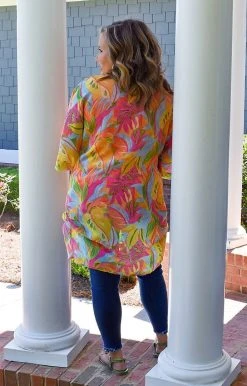 Lime N Chili - LT5720 - 42322 SWIMWEAR Sunset Glow Print Kimono