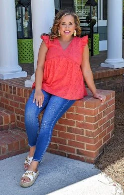 Andree - 18309 - 42422 Easily Accepted Top - Red