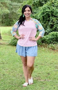 TCEC - CP9389 - 7621 Caught By Surprise Denim Shorts BOTTOMS