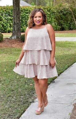 Heimish - WD1057V - 32722 DRESSES Brunch Date Print Dress - Mauve