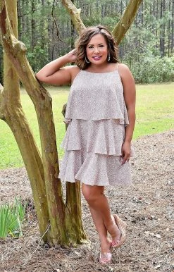 Heimish - WD1057V - 32722 DRESSES Brunch Date Print Dress - Mauve