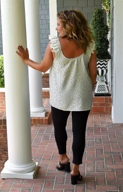 Staccato - 18608A-PP - 71422 Give You Time Print Top - White