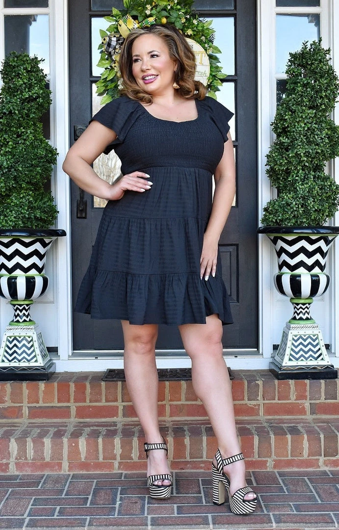 Andree - PD10002-PP - 21922 DRESSES Having A Moment Dress - Black