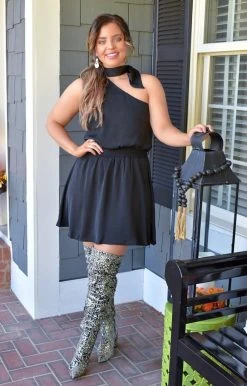 Main Strip - LD51632 - 102821 Come My Way Dress - Black