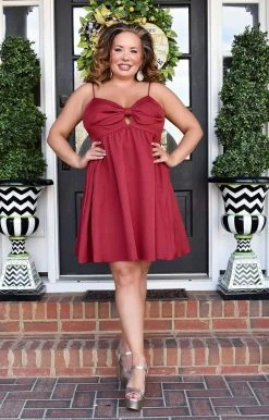 TCEC - CD02066 - 12722 That Special Someone Dress - Wine