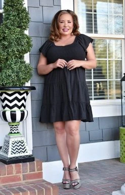 Andree - PD10002-PP - 21922 DRESSES Having A Moment Dress - Black